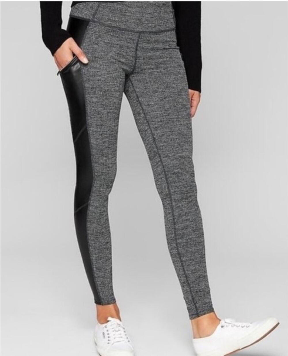 Athleta Luxe Metro Herringbone Leggings SZ Small